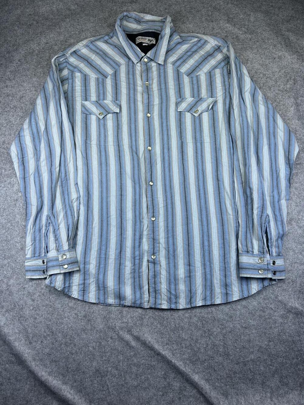 Pearl Snap Western Shirt Urban Pipeline Men's XL Long Sleeve Long Sleeve Cowboy
